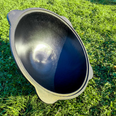 Казан чугунный с крышкой-сковородой Davr Metall Узбекский 12 л (1895771371) Южноукраїнськ