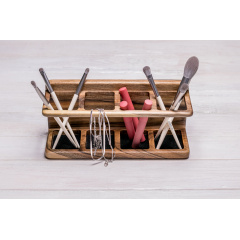 Органайзер подставка для макияжных принадлежностей ecoWalnut 250x87.5x110 мм Миргород