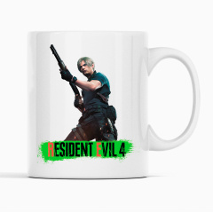 Кружка для игроманов Кавун Resident Evil 4 Remake 320 мл Белый (К001770) Белая Церковь