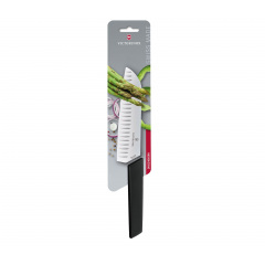 Кухонный нож Victorinox Swiss Modern Santoku 17 см Черный (6.9053.17KB) Івано-Франківськ