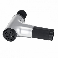 Портативный ручной мышечный массажер для тела Fascial Gun HG-320 Silver-Black (SMT179524381) Доманівка