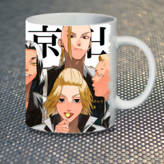 Чашка Fan Girl Токийские Мстители банда - Tokyo Revengers (14570) 330 мл Разноцветный Вишневе