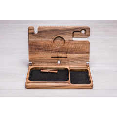 Деревянный органайзер для гаджетов/канцелярских приборов ecoWalnut 300x231x210 мм Червоноград