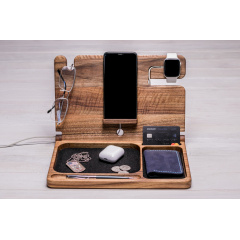 Деревянный органайзер для гаджетов/канцелярских приборов ecoWalnut 300x231x210 мм Червоноград