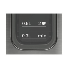 Электрочайник Bosch TWK5P475 2400 Вт Нержавеющая сталь/Черный Одеса