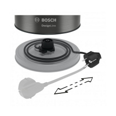 Электрочайник Bosch TWK5P475 2400 Вт Нержавеющая сталь/Черный Одеса