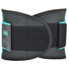 Пояс компрессионный MadMax MFA-277 Slimming belt Black/turquoise M Костопіль