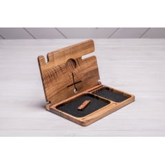 Деревянный органайзер для гаджета ecoWalnut 300x231x210 мм Киев