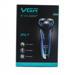 Электробритва VGR V-306 аккумуляторная водонепроницаемая Blue-Black (3_03194) Покровськ