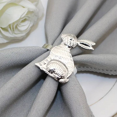 Кольца для сервировки Leeseph Пасхальный Кролик Серебристый 6 шт Кривой Рог