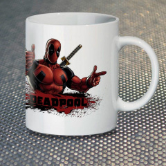 Чашка Fan Girl Дэдпул Deadpool (1043) 330 мл Белый Винница