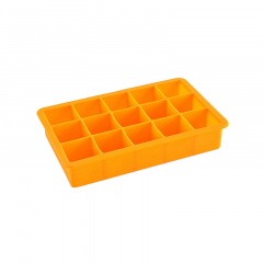 Силиконовая форма для льда CUMENSS AI-807 Cube 15 190 мм Оранжевый (5663-18915) Запоріжжя