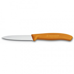 Кухонный нож Victorinox SwissClassic для нарезки 80 мм серрейтор Оранжевый (6.7636.L119) Мукачево