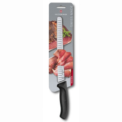 Кухонный нож для нарезки Victorinox Swiss Classic Slicing 25 см Черный (6.8223.25B) Фастів