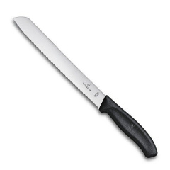 Кухонный нож для хлеба Victorinox Swiss Classic Bread 21 см Черный (6.8633.21B) Одеса