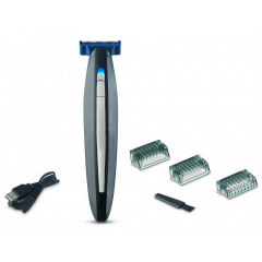 Мужская Электробритва с триммером MicroTouch Solo Black-Blue (3sm_912884390) Київ