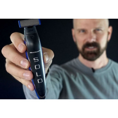 Мужская Электробритва с триммером MicroTouch Solo Black-Blue (3sm_912884390) Київ
