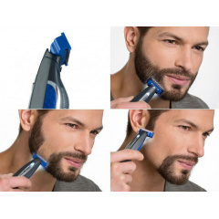 Мужская Электробритва с триммером MicroTouch Solo Black-Blue (3sm_912884390) Київ