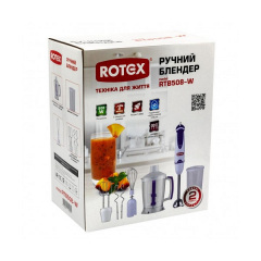 Погружной блендер Rotex RTB508-W 500 Вт Белый/синий Енергодар