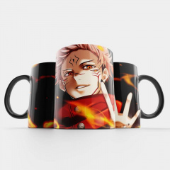 Чашка Fan Girl Итадори Юдзи бокс Магическая битва - Jujutsu Kaisen! (15774) 330 мл Черный Володарск-Волынский