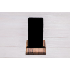 Держатель для мобильного гаджета из дерева ecoWalnut 100х100х18 мм Київ