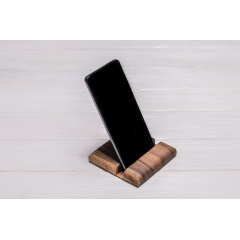 Держатель для мобильного гаджета из дерева ecoWalnut 100х100х18 мм Київ