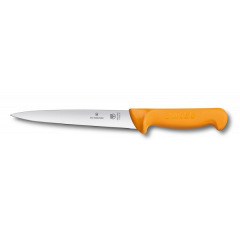 Кухонный нож филейный Victorinox Swibo Filleting 18 см Желтый (5.8403.18) Львов