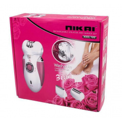 Эпилятор с бритвенной насадкой Nikai 7698 3в1 Violet (np2_4457) Чернигов