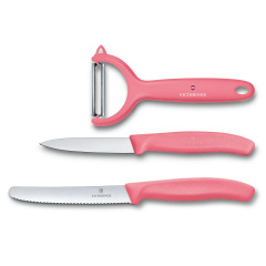 Набор Victorinox Swiss Classic Trend Colors Paring Knife Set with Tomato and Kiwi Peeler Светло-красный (6.7116.33L12) Івано-Франківськ