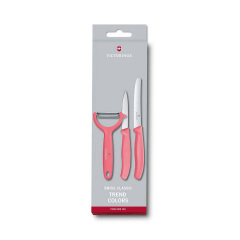 Набор Victorinox Swiss Classic Trend Colors Paring Knife Set with Tomato and Kiwi Peeler Светло-красный (6.7116.33L12) Івано-Франківськ