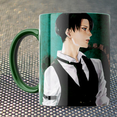 Чашка Fan Girl Леви Атака титанов - Attack on Titan (14924) 330 мл Зеленый Черкассы