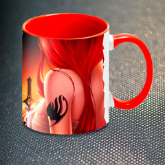 Чашка Fan Girl Хвост Феи Fairy Tail (5623) 330 мл Красный Ромни