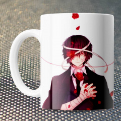 Чашка Fan Girl Великий из Бродячих Псов Дазай - Manga Bungou Stray Dogs (15724) 330 мл Белый Петрове