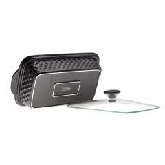 Мармит прямоугольный с подставкой Kamille 1,4 л Черный (KM-6420) Броди