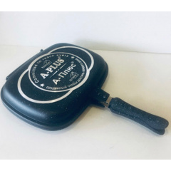 Сковородка - гриль A-plus FP1502 двусторонняя 32 см Black (300078BL) Черновцы