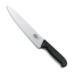 Кухонный разделочный нож Victorinox Fibrox 22 см Черный (5.2033.22) Полтава