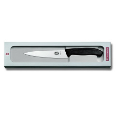 Кухонный нож разделочный Victorinox Swiss Classic Carving 15 см Черный (6.8003.15G) Акимовка