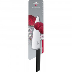 Кухонный нож разделочный Victorinox Swiss Modern Carving 20 см Черный (6.9013.20B) Чернівці