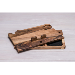 Настольный холдер на рабочий стол для девайсов ecoWalnut 300x223x201 мм Обухів