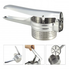 Пресс для картофеля Kamille КМ 8857 9,5х27х10,5 см Серебристый Королёво