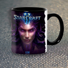 Чашка Fan Girl Сара Керриган Стар Крафт Starcraft 2 New (14389) 330 мл Черный Днепр