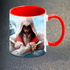 Чашка Fan Girl Кредо Ассасина Братство Assassins Creed - Brotherhood New (14395) 330 мл Красный Молочанск