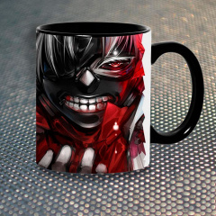Чашка Fan Girl Tokyo Ghoul Flower (5639) 330 мл Черный Херсон