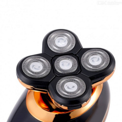 Электробритва VGR V-316 аккумуляторная водонепроницаемая с триммером Black-Gold (3_02234) Королёво