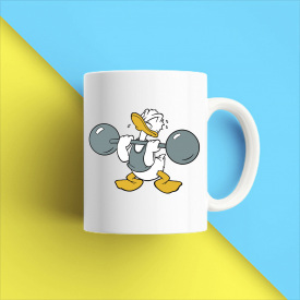 Кружка чашка белая с принтом "Дональд Дак" Кавун