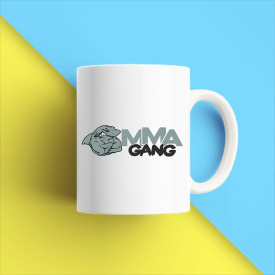 Кружка чашка белая с принтом "ММА Gang" Кавун