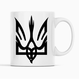 Чашка Кавун Герб Украины. Сокол в Трезубце Украина 320 мл Белый (К001707)