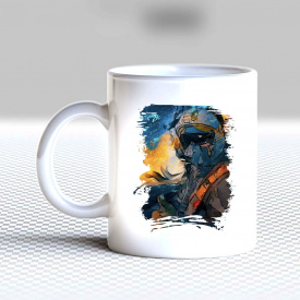 Кружка чашка белая с принтом "Приведенье Киева" Кавун