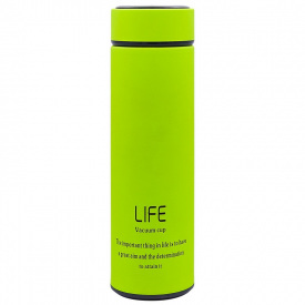 Термос стальной Zelart 450ml LIFE D-013 Салатовый