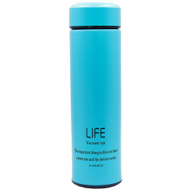 Термос стальной Zelart 450ml LIFE D-010 Бирюзовый
